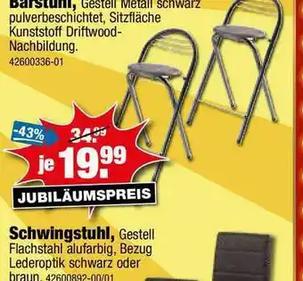 SB Lagerkauf Bärstuhl Oder Schwingstuhl Angebot