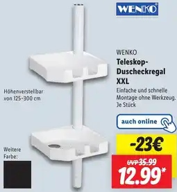 Lidl WENKO Teleskop Duscheckregal XXL Angebot