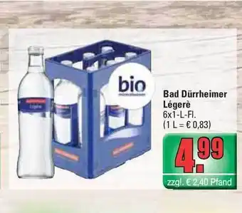 Profi Getränke Bad Dürrheimer Légère 6x1L Angebot