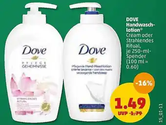 PENNY Dove Handwaschlotion Angebot