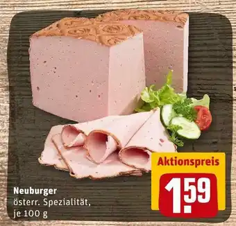 REWE Leberkäse neuburgerrger Angebot