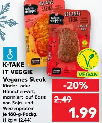 Kaufland K-TAKE IT VEGGIE Veganes Steak Angebot