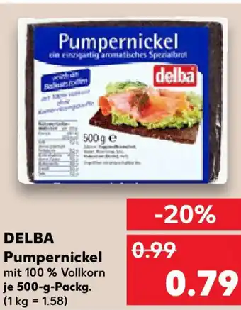 Kaufland DELBA Pumpernickel Angebot