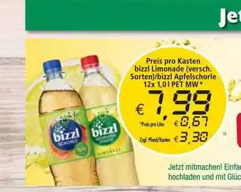 Profi Getränke Bizzl Limonade Oder Apfelschorle 12x1L Angebot