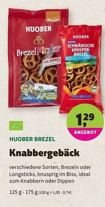 Aleco Biomarkt Huober Brezel Knabbergebäck 125-175g Angebot