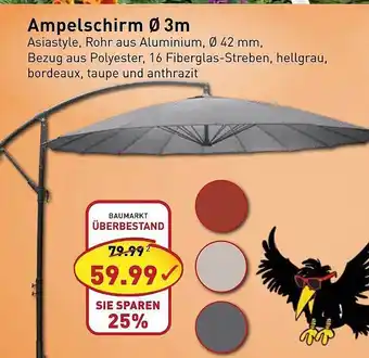 PicksRaus Ampelschirm ø 3 M Angebot