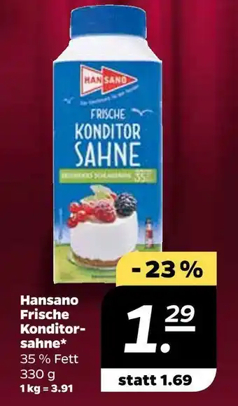 NETTO Hansano frische konditorsahne Angebot