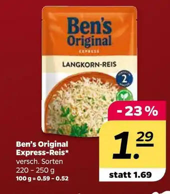 NETTO Ben’s original express-reis Angebot