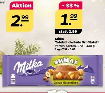 NETTO Milka tafelschokolade großtafel Angebot