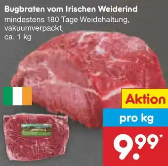 Netto Marken-Discount Bugbraten vom Irischen Weiderind Angebot