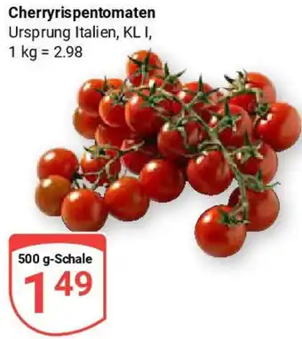 Globus Cherryrispentomaten Angebot