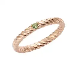 Netto Marken-Discount Jamelli Ring 925/- Sterling Silber rotvergoldet Peridot Angebot