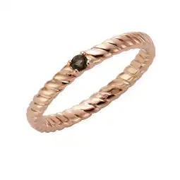 Netto Marken-Discount Jamelli Ring 925/- Sterling Silber rotverg. mit Rauchquarz Angebot