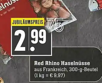 Scheck-in-Center Red Rhino Haselnüsse Angebot