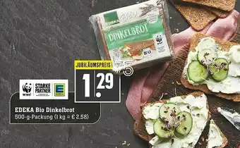 Scheck-in-Center Edeka Bio Dinkelbrot Angebot