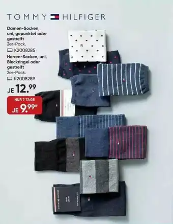 Galeria Tommy Hilfiger Damen-socken Uni Gepunktet Oder Gestreift Herren-socken Uni Blonkringel Oder Gesftreift Angebot