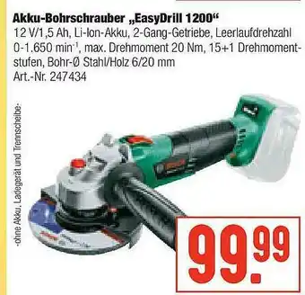 Hellweg Akku-bohrschrauber „easydrill 1200” Angebot