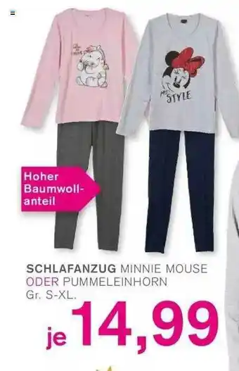 KODi Schlafanzug Minnie Mouse Oder Pummeleinhorn Angebot