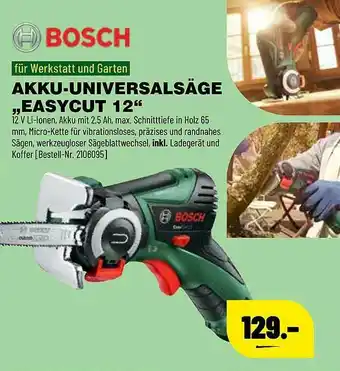 Leitermann Baumarkt Bosch Akku-universalsäge „easycut 12” Angebot