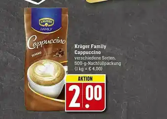 Scheck-in-Center Krüger Family Cappuccino Angebot