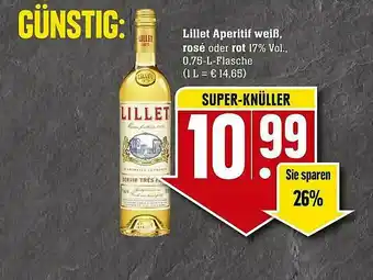 Scheck-in-Center Lillet Aperitif Weiß Rosé Oder Rot Angebot