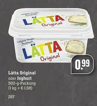 Scheck-in-Center Lätta Original Oder Joghurt Angebot