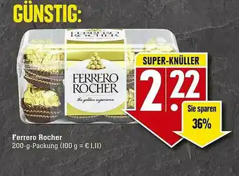 Scheck-in-Center Ferrero Rocher Angebot