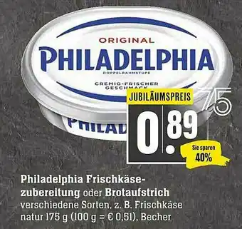 Scheck-in-Center Philadelphia Frischkäse-zubereitung Oder Brotaufstrich Angebot