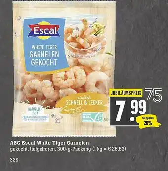 Scheck-in-Center Asc Escal White Tiger Garnelen Angebot