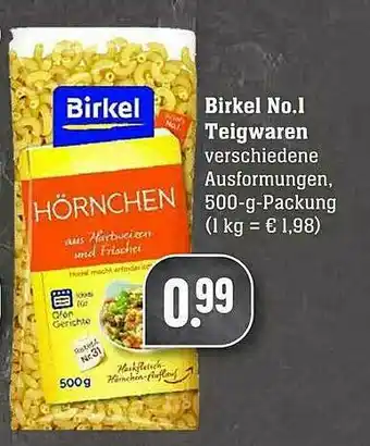 Scheck-in-Center Birken No. 1 Teigwaren Angebot