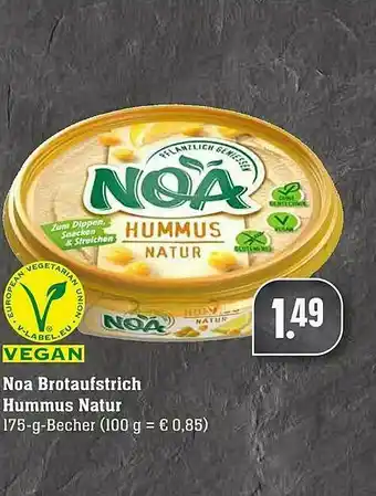 Scheck-in-Center Noa Brotaufstrich Hummus Natur Angebot