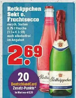 trinkgut Roktäppchen Sekt O. Fruchtsecco Angebot