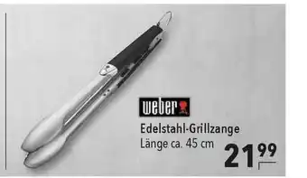 CITTI Markt Weber Edelstahl Grillzange Angebot