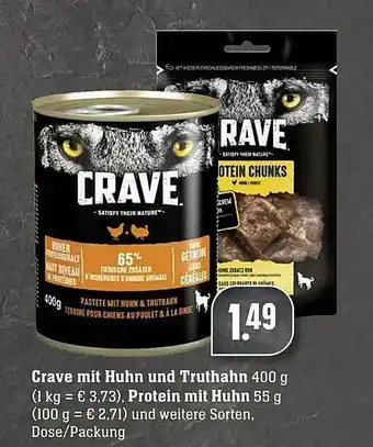 Scheck-in-Center Crave Mit Huhn Unt Truthahn Protein Mit Huhn Angebot