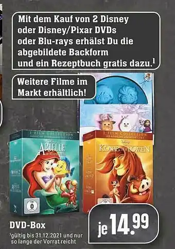 Scheck-in-Center Dvd-box Angebot