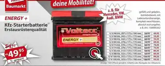 Sonderpreis Baumarkt Kfz-starterbatterie Erstausrüsterqualität Angebot