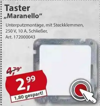 Sonderpreis Baumarkt Taster „maranello” Angebot