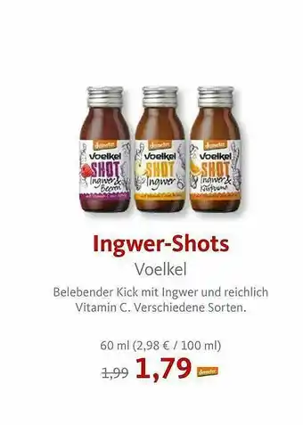 VollCorner Biomarkt Ingwer-shots Voelkel Angebot