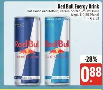 Edeka Xpress Red bull energy drink Angebot