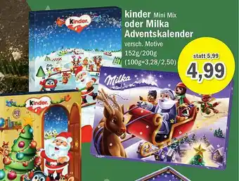 Aktiv Irma Kinder Mini Mix Oder Milka Adventskalender Angebot