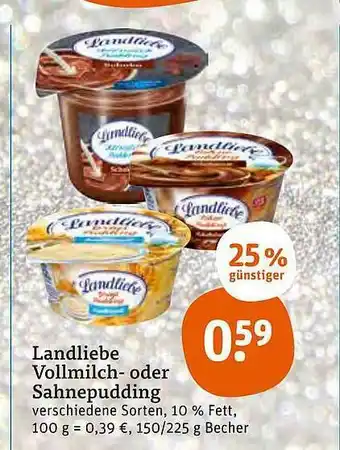 tegut Landliebe Vollmilch- Oder Sahnepudding Angebot