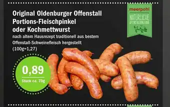 Aktiv Irma Original Oldenburger Offenstall Portions-fleischpinkel Oder Kochmettwurst Angebot