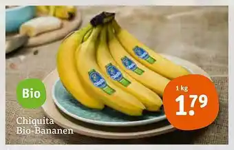 tegut Chiquita Bio-bananen Angebot