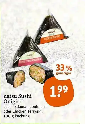 tegut Natsu Sushi Onigiri Angebot