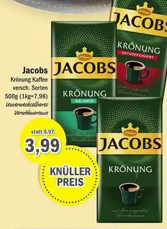 Aktiv Irma Jacobs Krönung Kaffee Angebot