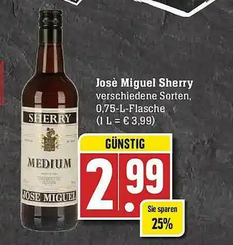 E-Center Josè Miguel Sherry Angebot