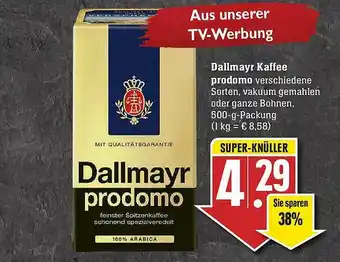 E-Center Dallmayr Kaffee Prodomo Angebot