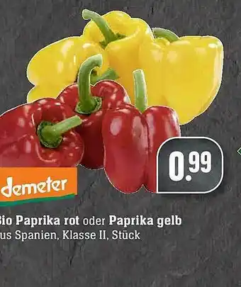 E-Center Demeter Bio Paprika Rot Oder Paprika Gelb Angebot