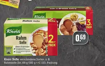 E-Center Knorr Soße Angebot