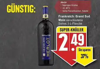 E-Center Grand Sud Wein Angebot